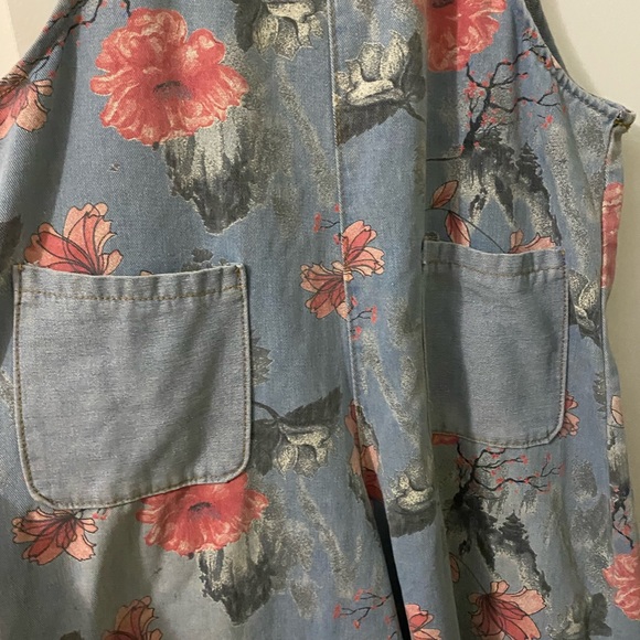 COPY - Jean Overalls slouchy fit pink ripple - Picture 7 of 7